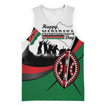 Personalised Kenya Basketball Jersey Madaraka Day - Maasai Shield LT15