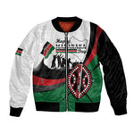 Personalised Kenya Bomber Jacket Madaraka Day - Maasai Shield