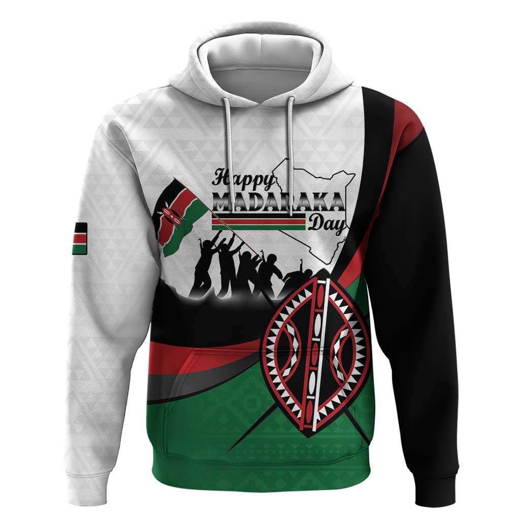 Personalised Kenya Hoodie Madaraka Day - Maasai Shield