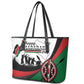 Kenya Leather Tote Bag Madaraka Day - Maasai Shield