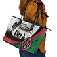 Kenya Leather Tote Bag Madaraka Day - Maasai Shield