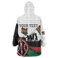Personalised Kenya Wearable Blanket Hoodie Madaraka Day - Maasai Shield