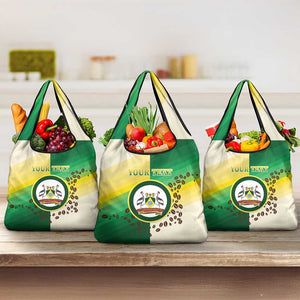 Personalised Nairobi Kenya Grocery Bag Coat Of Arms With Coffee