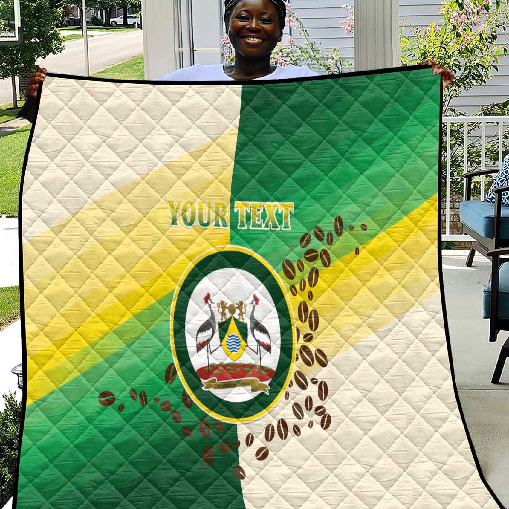 Personalised Nairobi Kenya Quilt Coat Of Arms With Coffee