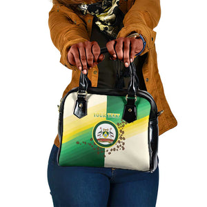 Personalised Nairobi Kenya Shoulder Handbag Coat Of Arms With Coffee