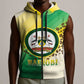 Personalised Nairobi Kenya Sleeveless Zip Hoodie Coat Of Arms With Coffee - African Pride