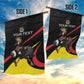 Jamhuri ya Uganda Rugby Custom Garden Flag With Black Crowned Crane Mascot