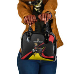 Jamhuri ya Uganda Rugby Custom Shoulder Handbag With Black Crowned Crane Mascot