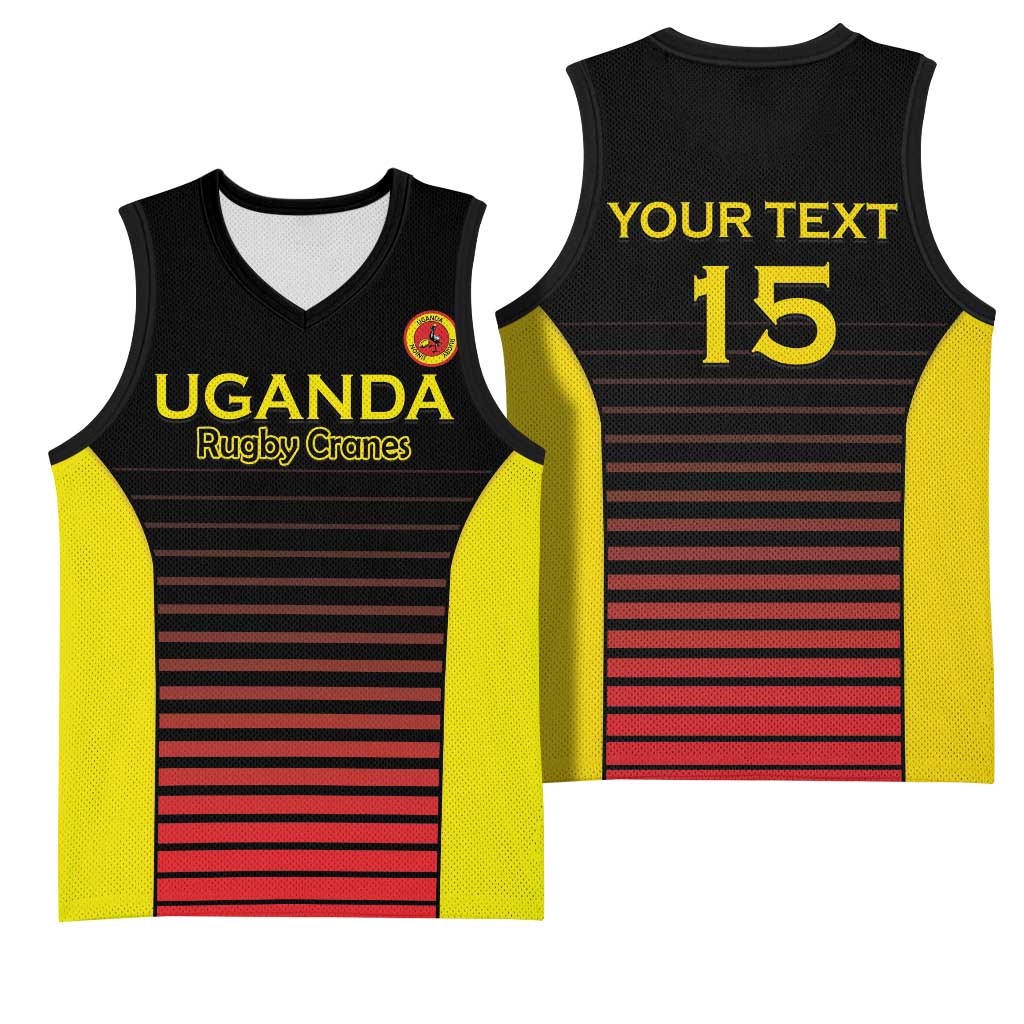 Jamhuri ya Uganda Rugby Custom Basketball Jersey Go Champions Cranes LT15