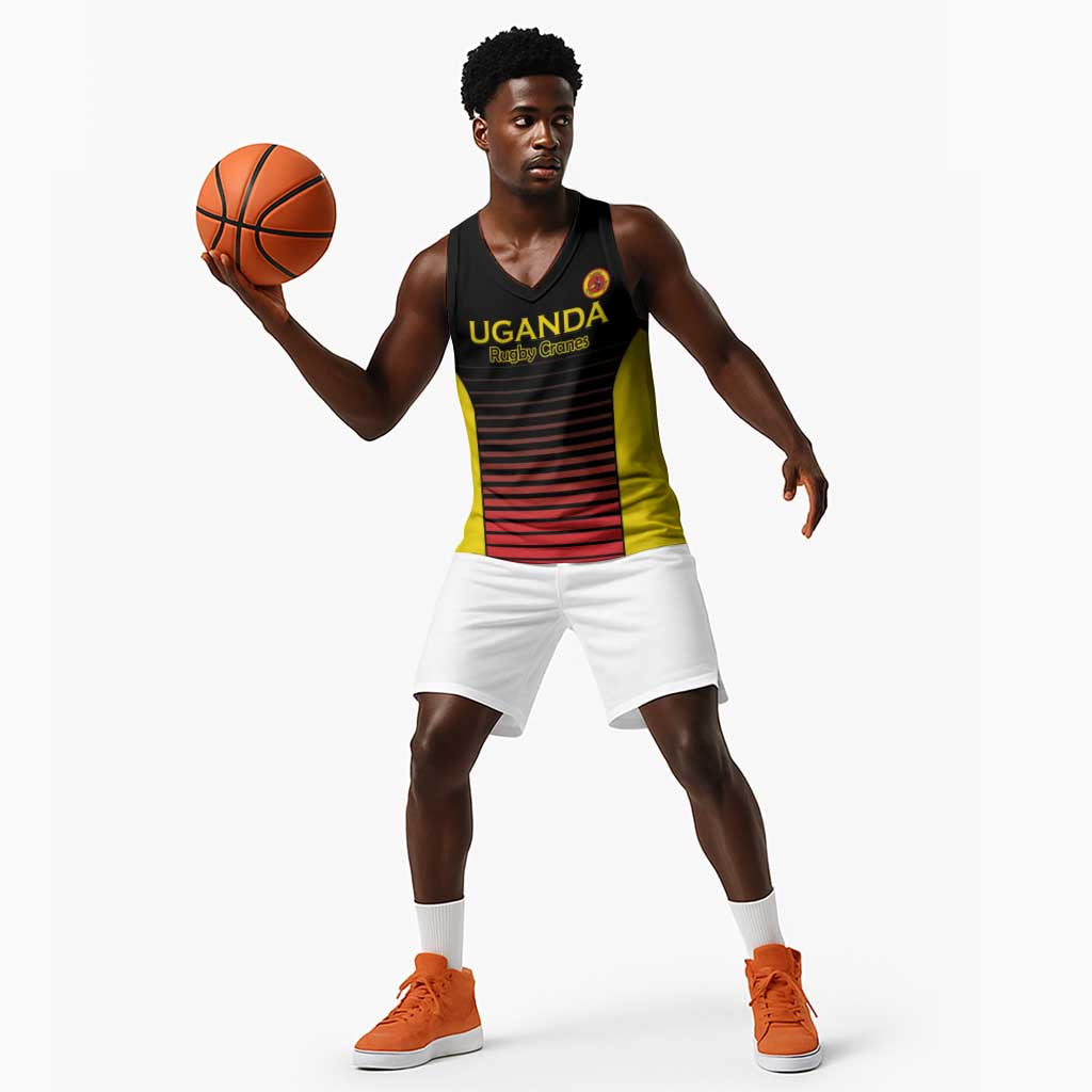 Jamhuri ya Uganda Rugby Custom Basketball Jersey Go Champions Cranes LT15
