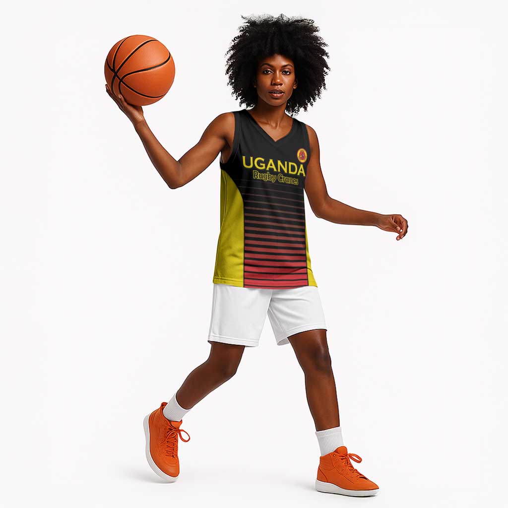 Jamhuri ya Uganda Rugby Custom Basketball Jersey Go Champions Cranes LT15