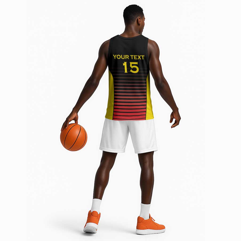 Jamhuri ya Uganda Rugby Custom Basketball Jersey Go Champions Cranes LT15