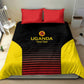 Jamhuri ya Uganda Rugby Custom Bedding Set Go Champions Cranes