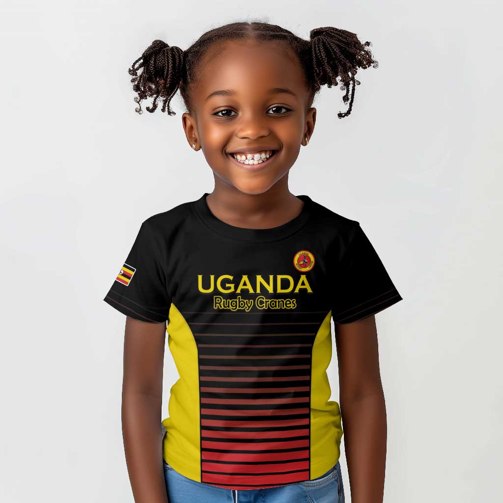 Jamhuri ya Uganda Rugby Custom Kid T shirt Go Champions Cranes