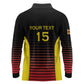Jamhuri ya Uganda Rugby Custom Long Sleeve Polo Shirt Go Champions Cranes