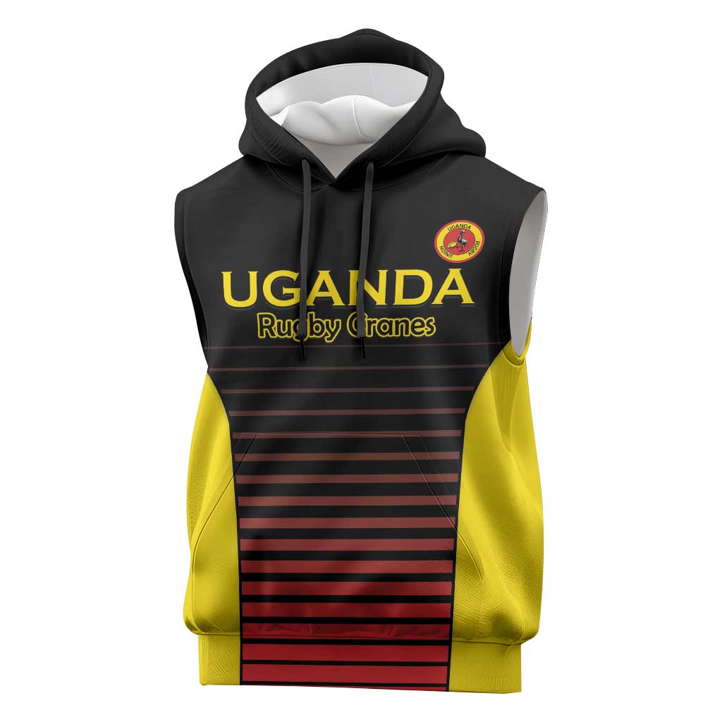 Jamhuri ya Uganda Rugby Custom Sleeveless Hoodie Go Champions Cranes - African Pride