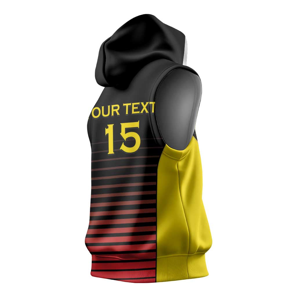 Jamhuri ya Uganda Rugby Custom Sleeveless Hoodie Go Champions Cranes - African Pride