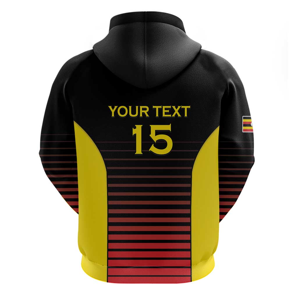 Jamhuri ya Uganda Rugby Custom Zip Hoodie Go Champions Cranes
