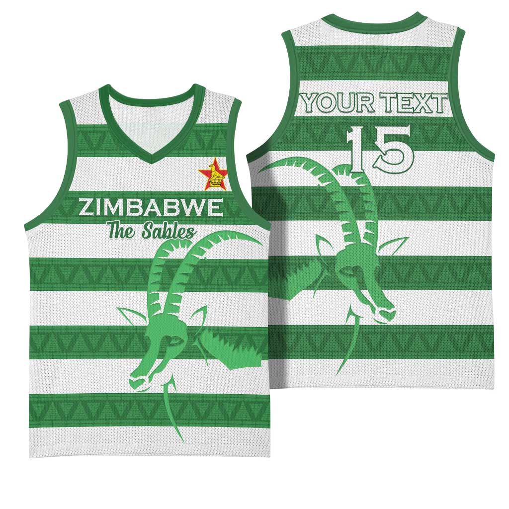 Nyika yeZimbabwe Rugby Custom Basketball Jersey Come On Sables LT15
