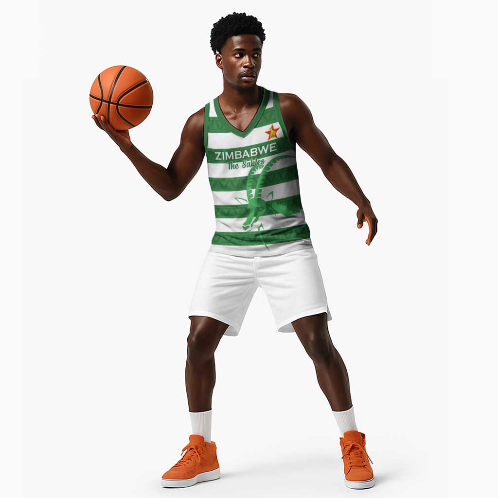 Nyika yeZimbabwe Rugby Custom Basketball Jersey Come On Sables LT15