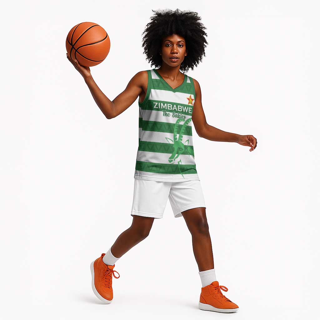 Nyika yeZimbabwe Rugby Custom Basketball Jersey Come On Sables LT15