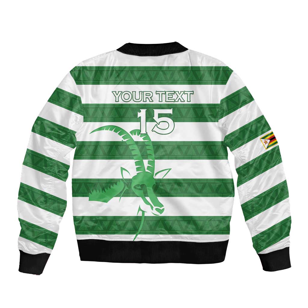 Nyika yeZimbabwe Rugby Custom Bomber Jacket Come On Sables