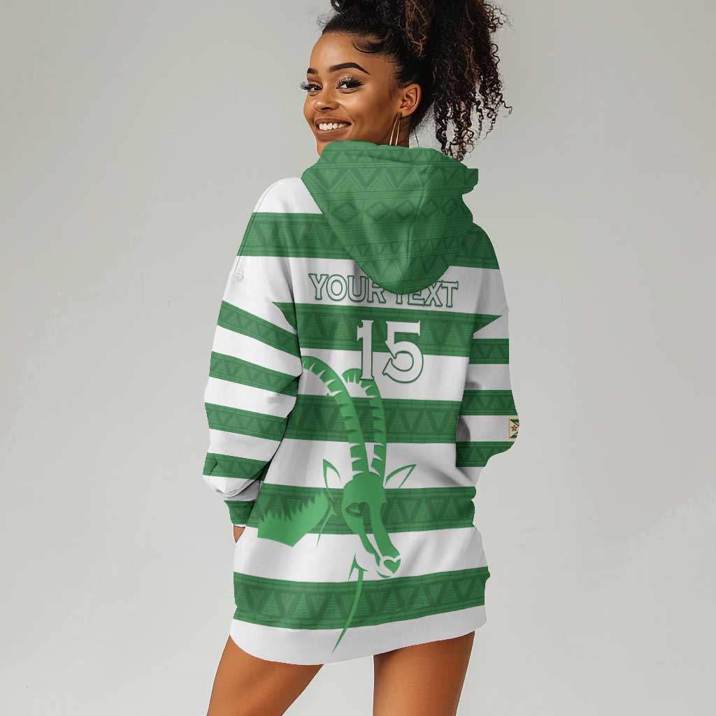 Nyika yeZimbabwe Rugby Custom Hoodie Dress Come On Sables