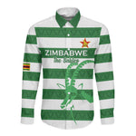 Nyika yeZimbabwe Rugby Custom Long Sleeve Button Shirt Come On Sables
