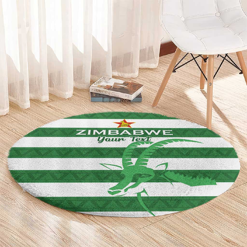 Nyika yeZimbabwe Rugby Custom Round Carpet Come On Sables