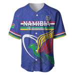 Namibia Rugby Custom Baseball Jersey African Fish Eagle - Flag Colors