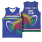 Namibia Rugby Custom Basketball Jersey African Fish Eagle - Flag Colors LT15