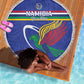 Namibia Rugby Custom Beach Blanket African Fish Eagle - Flag Colors