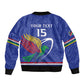 Namibia Rugby Custom Bomber Jacket African Fish Eagle - Flag Colors