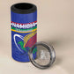 Namibia Rugby Custom 4 in 1 Can Cooler Tumbler African Fish Eagle - Flag Colors