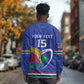 Namibia Rugby Custom Long Sleeve Shirt African Fish Eagle - Flag Colors