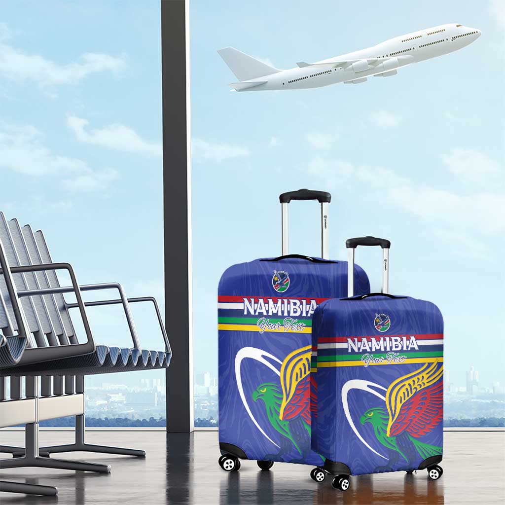 Namibia Rugby Custom Luggage Cover African Fish Eagle - Flag Colors
