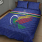 Namibia Rugby Custom Quilt Bed Set African Fish Eagle - Flag Colors