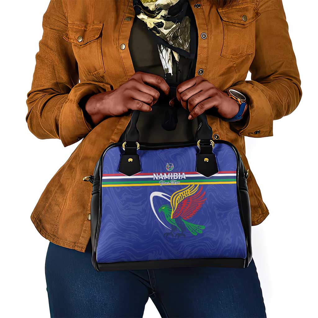 Namibia Rugby Custom Shoulder Handbag African Fish Eagle - Flag Colors