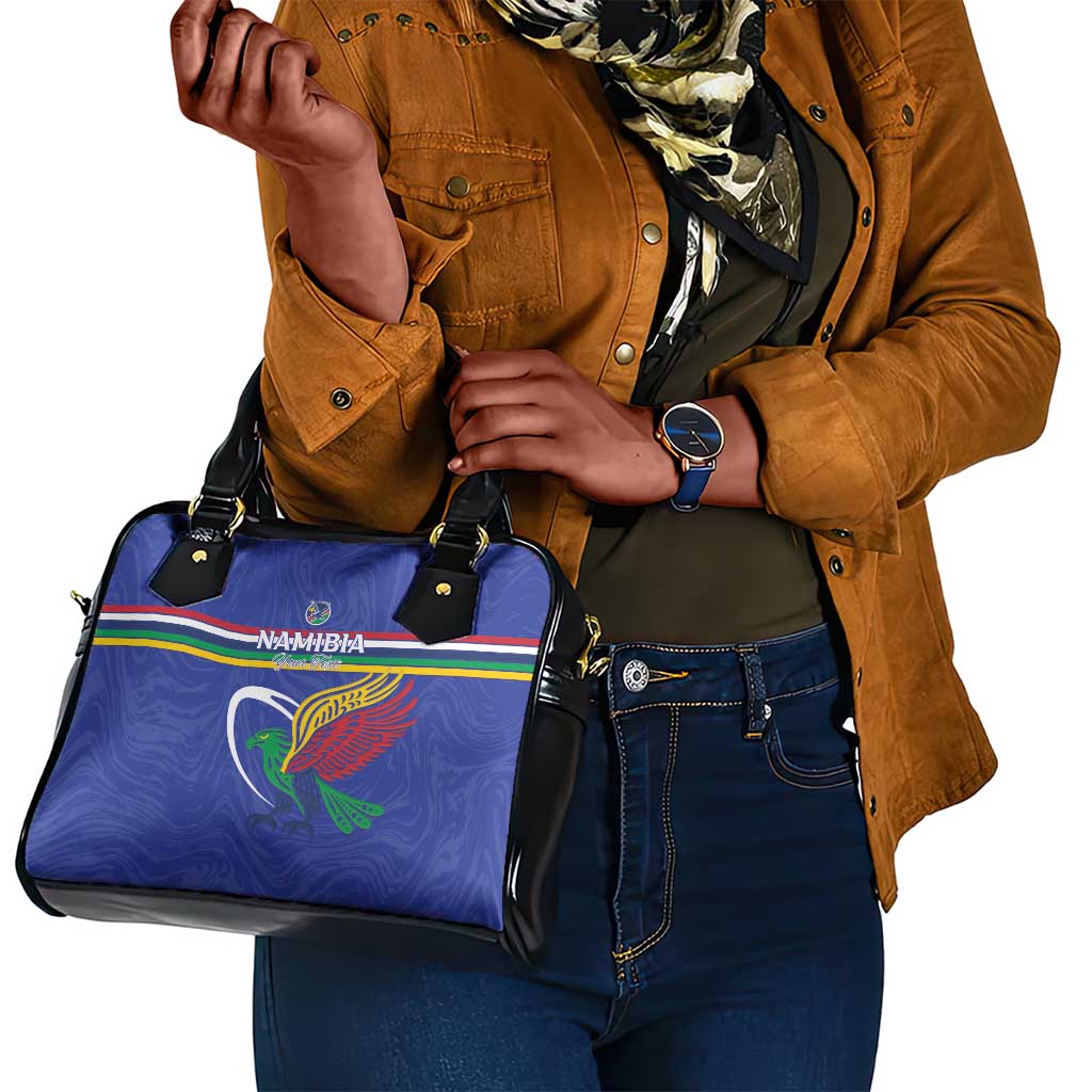 Namibia Rugby Custom Shoulder Handbag African Fish Eagle - Flag Colors