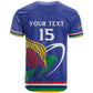 Namibia Rugby Custom T shirt African Fish Eagle - Flag Colors