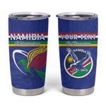 Namibia Rugby Custom Tumbler Cup African Fish Eagle - Flag Colors