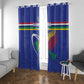 Namibia Rugby Custom Window Curtain African Fish Eagle - Flag Colors