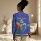 Namibia Rugby Custom Women Casual Shirt African Fish Eagle - Flag Colors