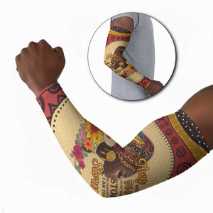 Black History Month Arm Sleeves African Woman Afro I Am The Storm