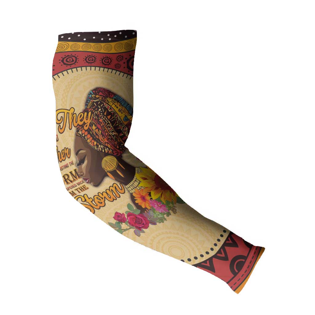 Black History Month Arm Sleeves African Woman Afro I Am The Storm