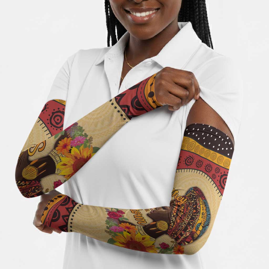 Black History Month Arm Sleeves African Woman Afro I Am The Storm