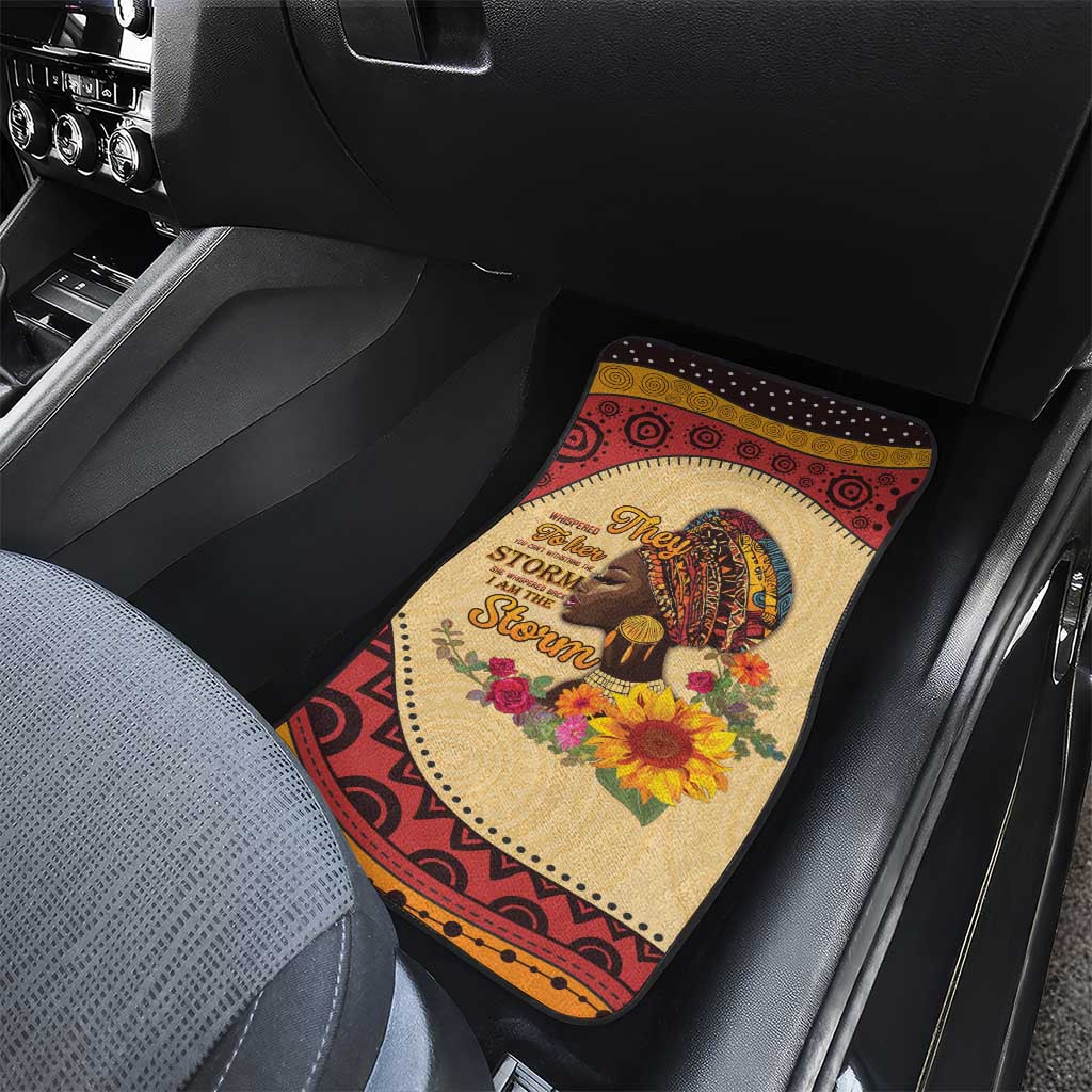 African Woman Car Mats I Am The Storm - African Pride