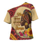 Black History Month Cross Shoulder Shirt African Woman Afro I Am The Storm