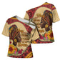 Black History Month Cross Shoulder Shirt African Woman Afro I Am The Storm
