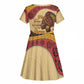 African Woman Kid Short Sleeve Dress I Am The Storm - African Pride